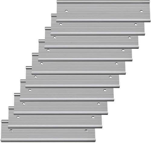 10 Pack 2” x 10” Aluminum Name Plate Holders by Unknown