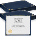 Fainne 100 Pcs Certificate Holder Foil Border Bulk 8.5 x 11 Inch Single Sided by Fainne