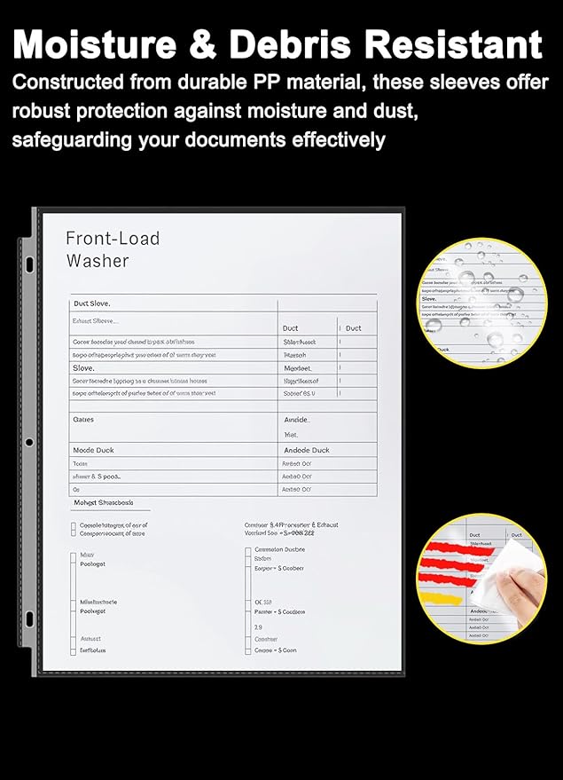 Sheet Protectors 8.5 x11 Inch, 100 Pack Page Protectors - Image 6