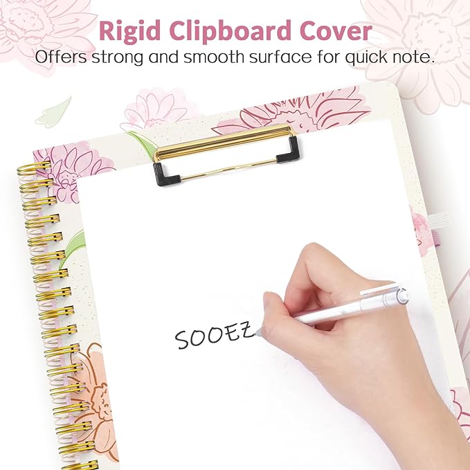 Sooez Clipboard Folio with Refillable Notepad, Folder with 10 Storage Pockets - Image 4