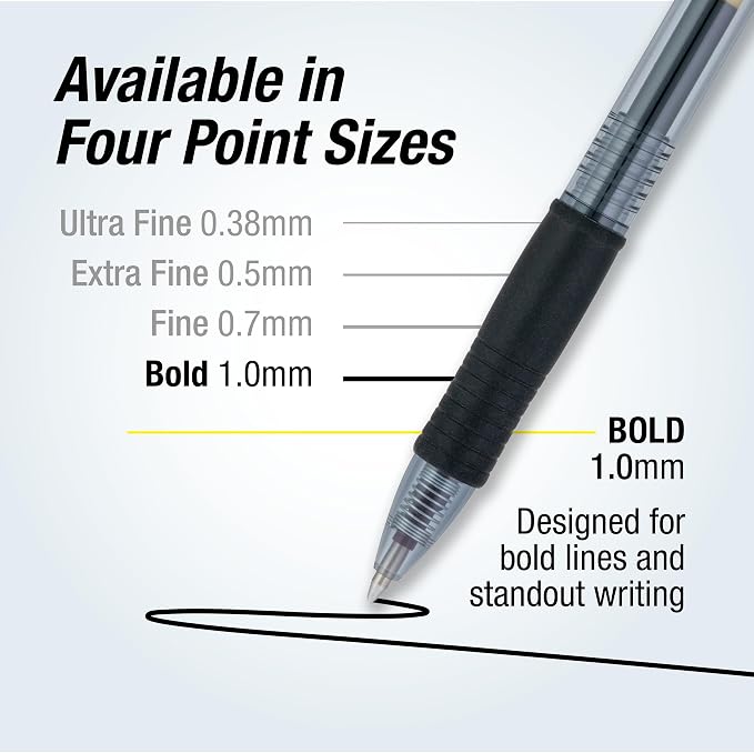 Pilot 84095 G2 Premium Retractable Gel Ink Pen, Refillable, 1.0 mm - Image 4