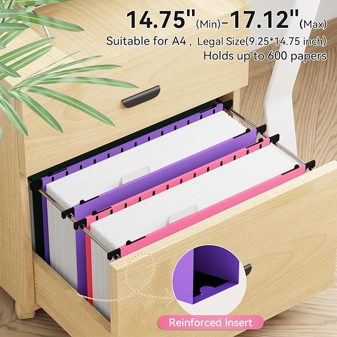 Ansook Legal Size Hanging File Folders, Expandable 3 Inch Legal Szie File - Image 7