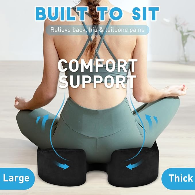 BlissTrends Seat Cushion, 5.2in Thick Memory Foam Cushions - Image 5