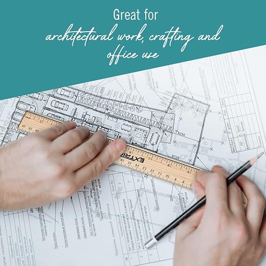 Rulers 6 Pack - Rulers 12 Inch, Wood Ruler - Image 7