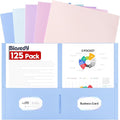 125 Pack Bulk Two Pocket Folders, Letter Size 8.5" x 11" Paper Folders by Unknown