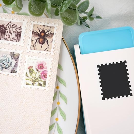 2Pcs/Set Stamp Punch, Stamp Puncher, 1X0.8inch Rectangular Postage Stamps - Image 3