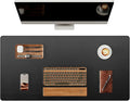 YSAGi Genuine Leather Desk Mat, 35.4"X17" Leather Desk Mat, Office Desk Pad by YSAGi