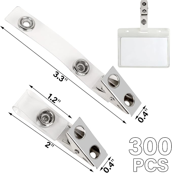 Happy Trees 300pc Metal Badge Clips - Image 6