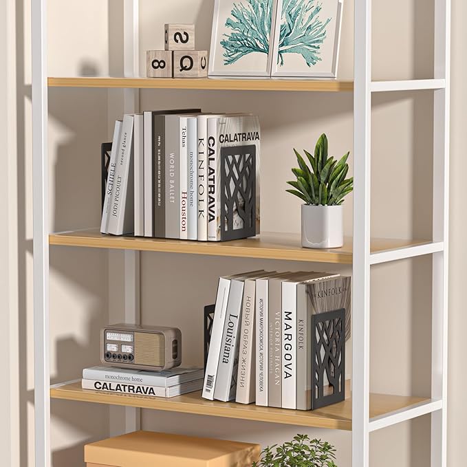 VFINE 4-Piece Modern Metal Bookends - Image 6