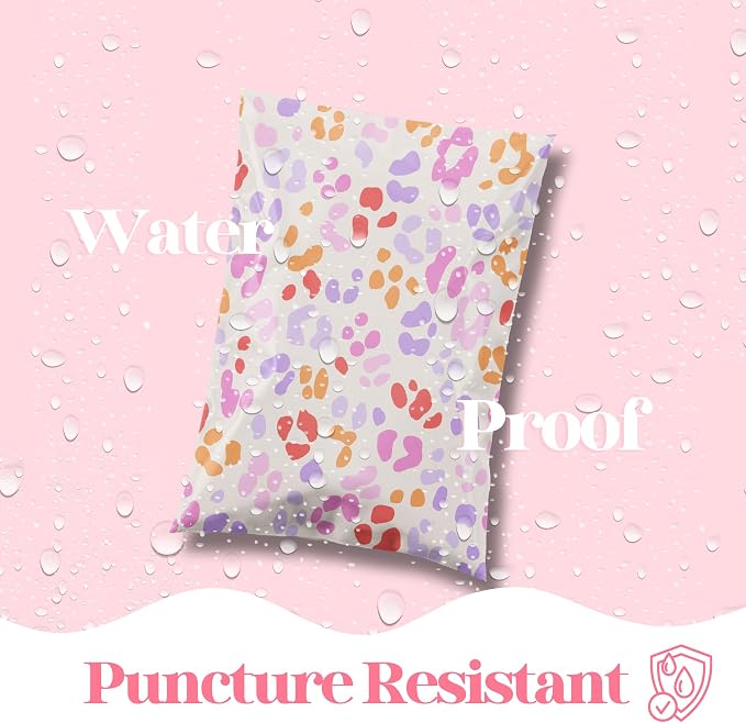 Pretty Package Store Designer Poly Mailers, Preppy Leopard, 100 Pack | Heavy - Image 4