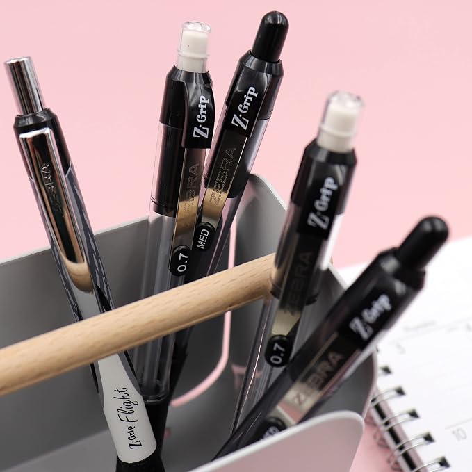 Zebra Pen Z-Grip Writing Set, Retractable Ballpoint Pens and Mechanical Pencils - Image 4