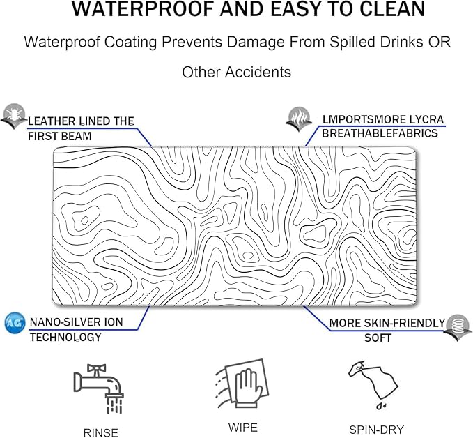 Gaming Mouse Pad, Large Mouse Pads Waterproof Extra Large Big Mouse Pad - Image 4