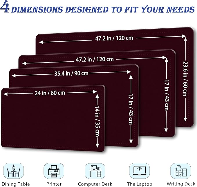 47.2" x 23.6" Large Desk Pad - Image 2