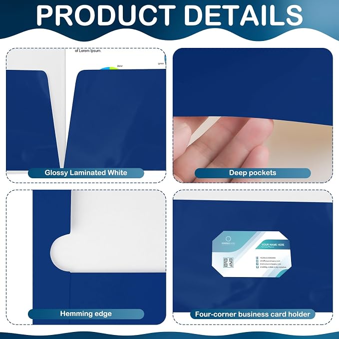 Yeaqee 125 Pack Folders Bulk - Image 3