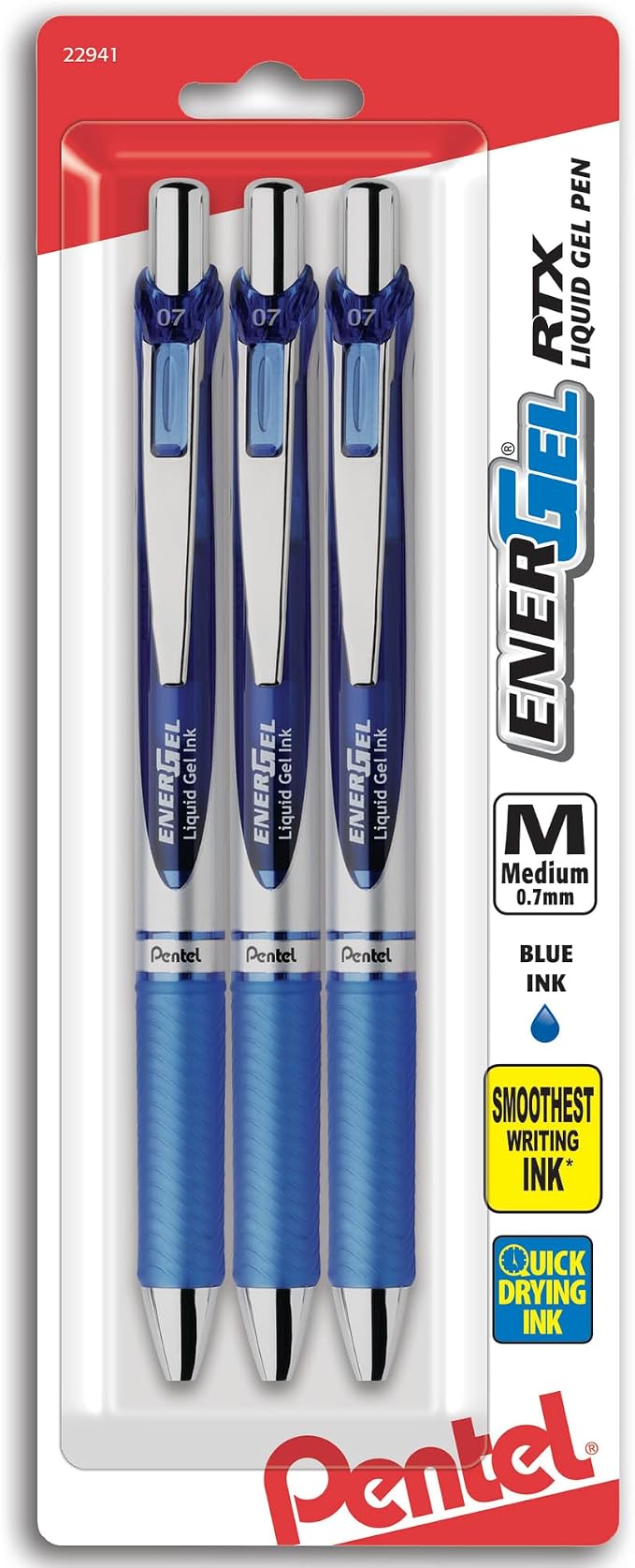 Pentel EnerGel Deluxe RTX Gel Ink Pens, 0.7 Millimeter Metal Tip by PentelofAmerica
