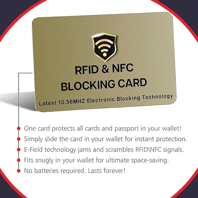 SaiTech IT RFID Blocking Cards, 50 Pack One Card Protects Entire Wallet Purse - Image 6