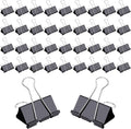 144 Pcs Binder Clips, 1-Inch Medium Paper Clamps by V-chen