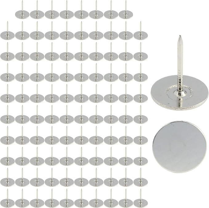 100Pcs Flat Head Upholstery Tacks Home Furniture Decor Tack Upholstery Nails - Image 8