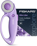 Fiskars Loop Rotary Cutter, Explore Collection Ultra Lilac, Precision-Ground by Unknown