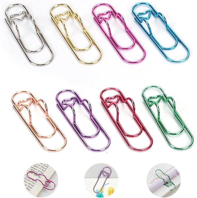 Paper Clip Pen Holder, Oversized Paperclips Metal Pen Clips by EfficiencyMeetsCreativity