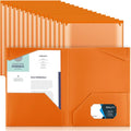 Henoyso 36 Pack Orange Plastic Folders by Henoyso