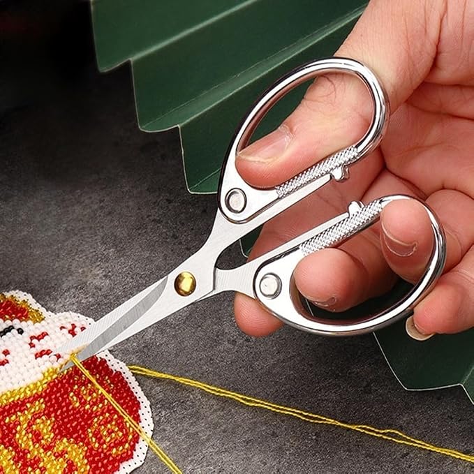 4.5" All Stainless Steel Office Scissors, Ultra Sharp Blade Shears, Sturdy - Image 6