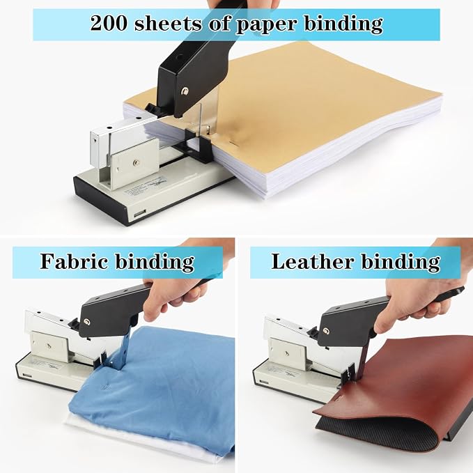 IMLIKE Heavy Duty Stapler with 2000 Staples：200 Sheets High Capacity Manual - Image 3