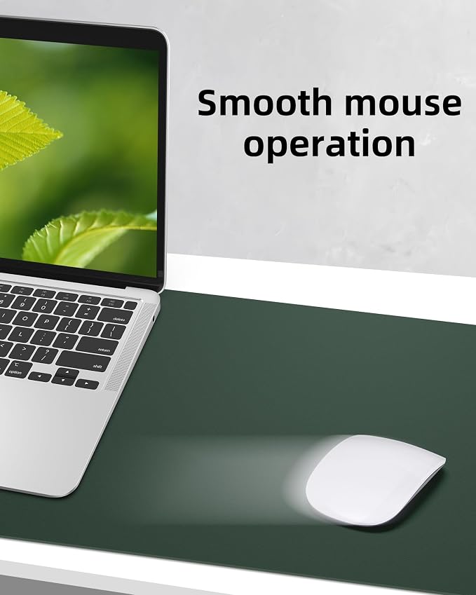 Leather Desk Pad Protector, Mouse Pad, Office Desk Mat, Non-Slip PU Leather - Image 5