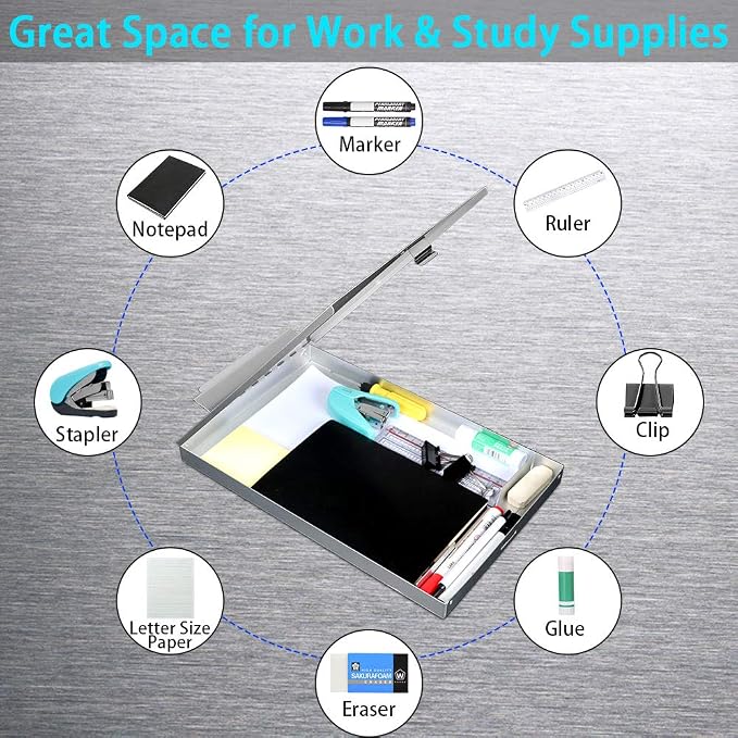 ROCOFF Metal Clipboard with Storage - Image 3