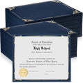 Fainne 300 Pcs Certificate Holder Foil Border Bulk 8.5 x 11 Inch Single Sided by Fainne