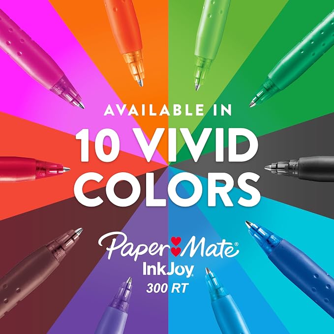 Paper Mate InkJoy 300RT Retractable Ballpoint Pens, Medium Point, Journaling - Image 7