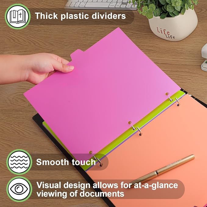 HABGP 96Pcs/12 Set Binder Dividers - Image 5