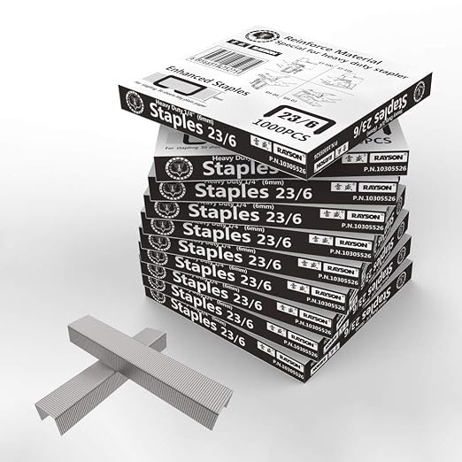 Rayson Heavy Duty Staples, Enhanced 1/4" Leg Length, 1/2" Width, 2000 Staples - Image 4