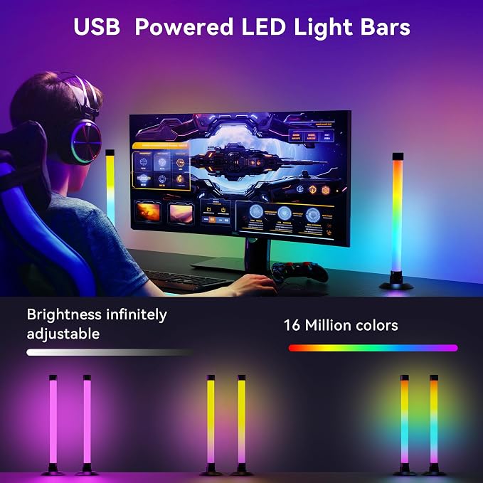 NBBUFF Led Light Bar with Music SynC Color Changing, Led Bar with App & Remote - Image 3