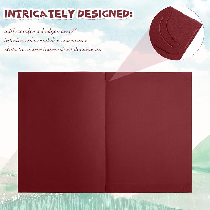 Fainne 200 Pcs 8.5 x 11 Certificate Holders Diploma Holders Document Covers - Image 5