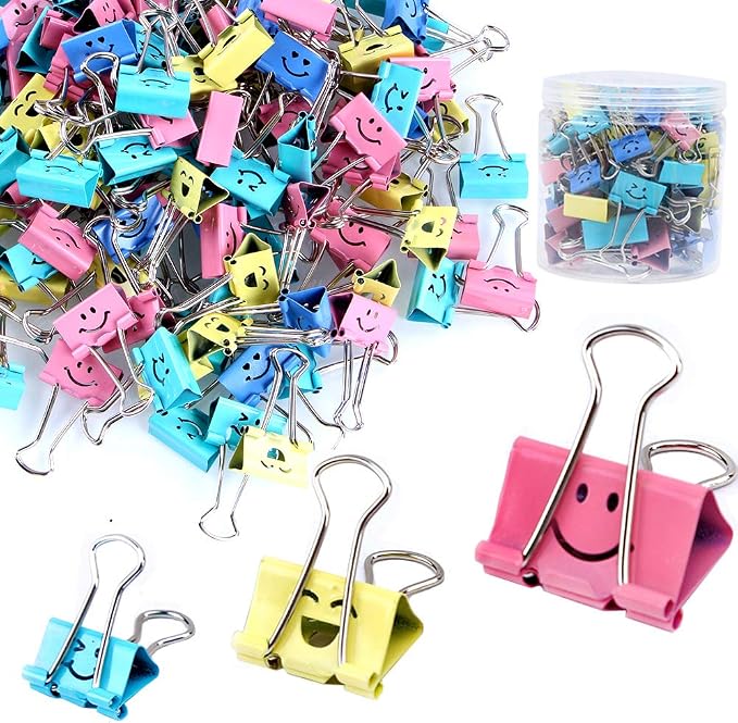 【64pack】 Binder Clips, Limque Paper Clips, Paper Clamps by Limque