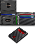 Wallet for Men Slim RFID Blocking Leather Credit Card Holder Wallet for 14 Cards by ZALVEX