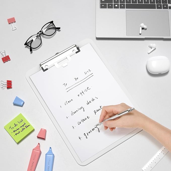 Hongri Plastic Clipboard with Pen Holder, Nurses and Women, Low Profile Clip - Image 8