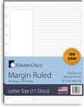 Eleven Discs Discbound Paper, Letter Size Margin Ruled Sheets by ElevenDiscs