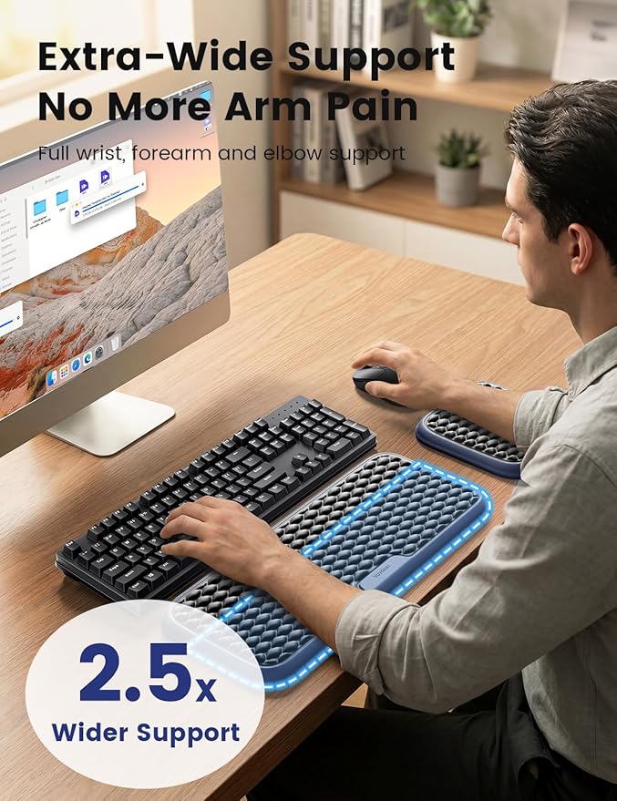 Vaydeer Extra Large Wide Wrist Rest Set - Image 2