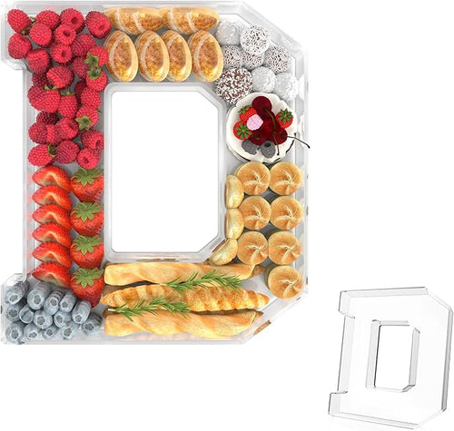 13.8" Acrylic Letter Charcuterie Tray, Charcuterie Letters Fillable Box by Tdsuco
