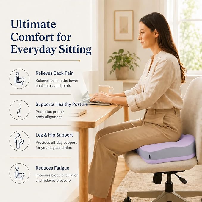 Seat Cushions for Office Chairs Wheelchair Cushion for Long Sitting Back - Image 5