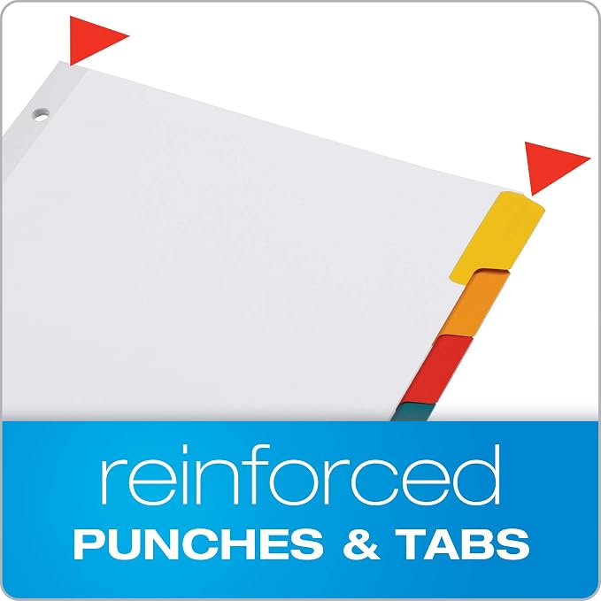 Oxford Write and Erase Binder Dividers, Durable Tabs - Image 4