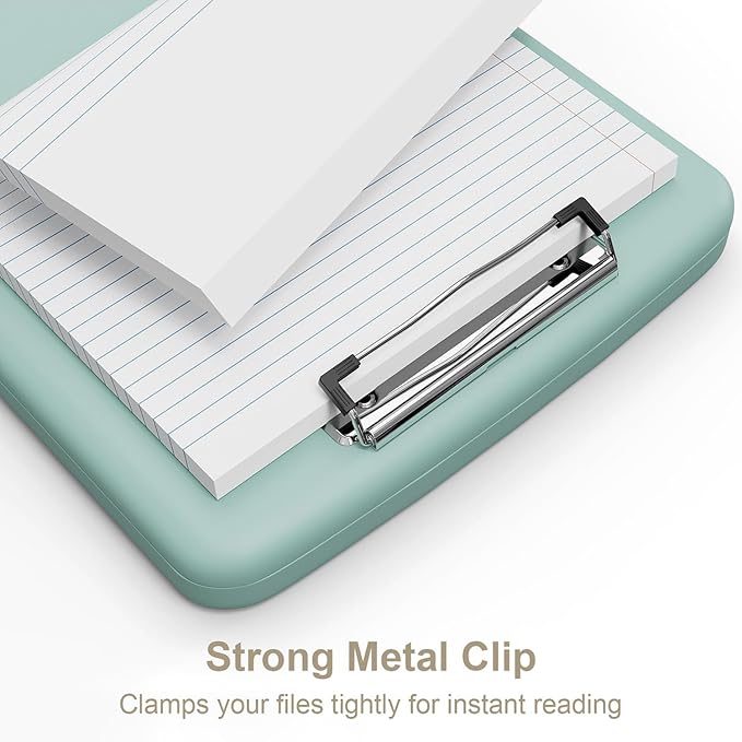 Piasoenc Clipboard with Storage, 8.5 x 11 Organization Box with Pen Holder and - Image 4