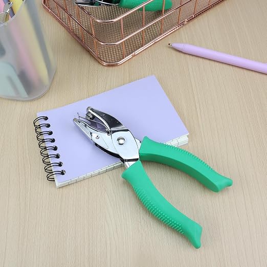 1/4 Inch Flower Shaped Hole Puncher, Handheld Single Hole Paper Punch, One Hole - Image 5