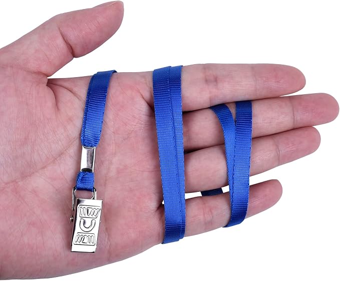 Wisdompro Lanyard with Bulldog Clip, 30 Pack of 17 inch Flat Nylon Neck Lanyard - Image 4