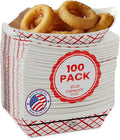 MT Products Small 1/2 lb Disposable Paper Food Trays – 100 Pack – by MTProducts