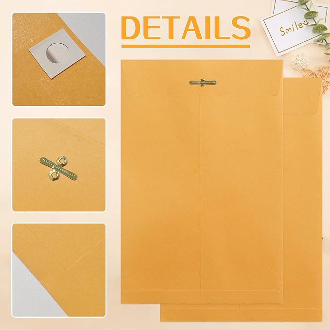 30 Pcs 5 x 7.5Inch Manilla Envelopes, Kraft Envelopes - Image 3