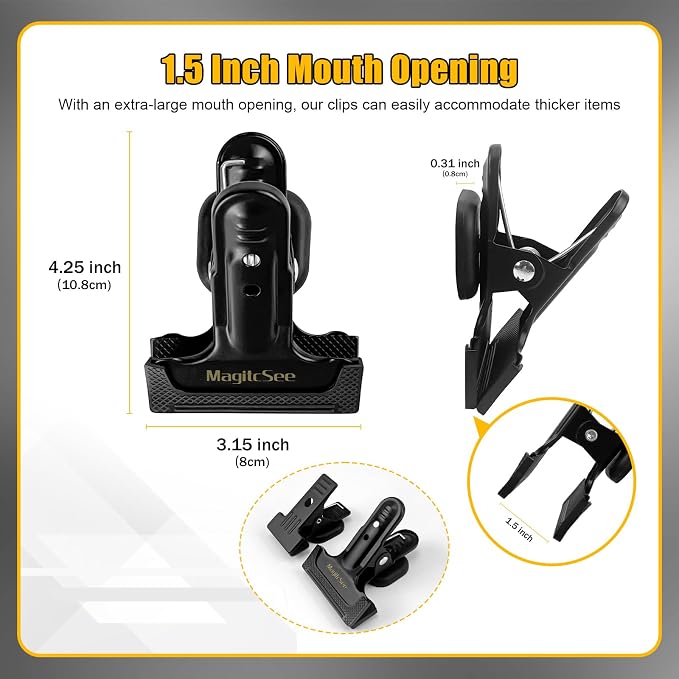 2 Pcs Heavy Duty Magnetic Clips - Image 2