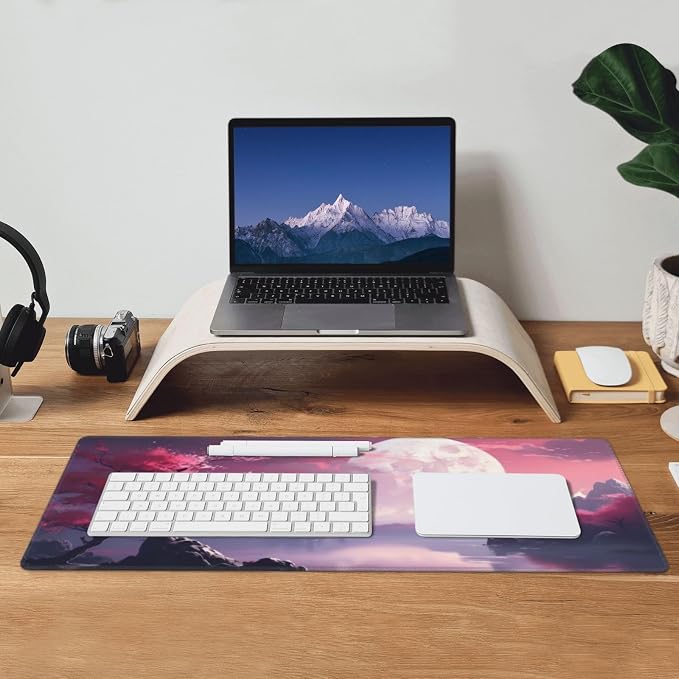 Watercolor Japanese Large Gaming Mouse Pad, Japanese Mouse Pad 31.5 x 11.8 in - Image 7